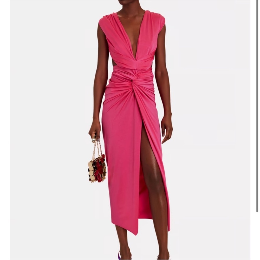 Baobab Collection Mia Hot Pink Midi Dress